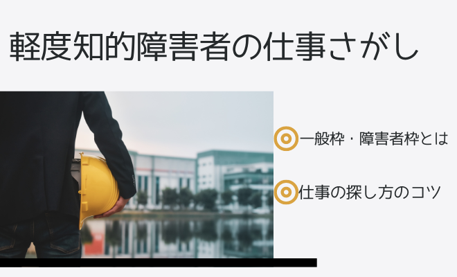 軽度知的障害者は一般枠と障害者枠どちらが良い？仕事選びの注意点を解説！